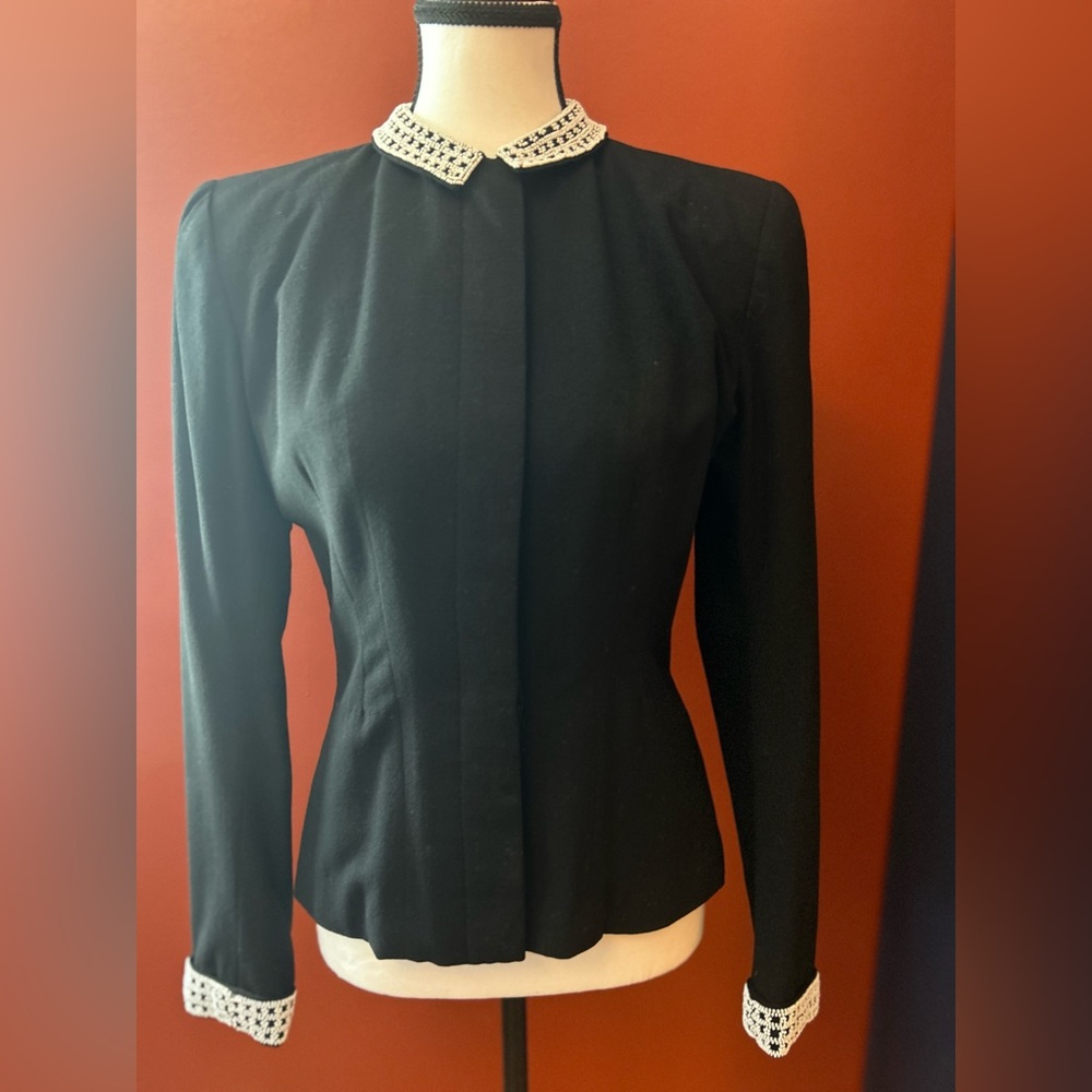 1930s Sylvia Ulrie hand beaded blazer